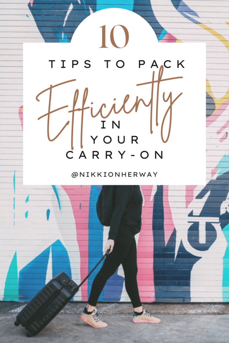 10 tips to help you pack efficiently in a carry on