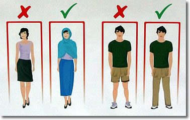 What to wear in mosques in Turkey