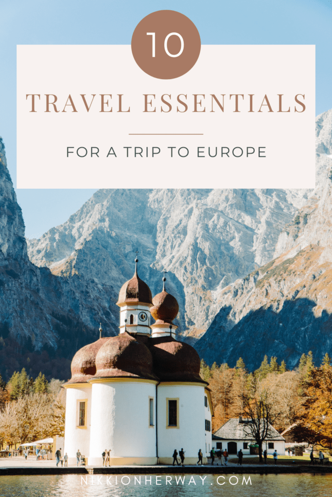 10 essential items to pack for at trip to europe