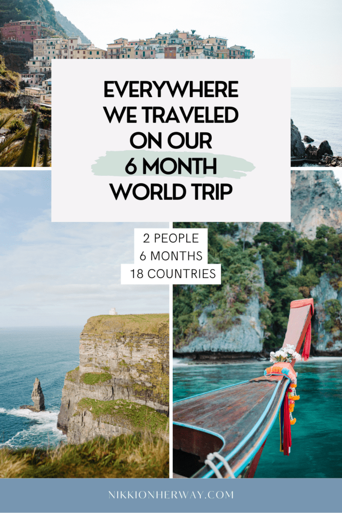 travel around the world for 6 months