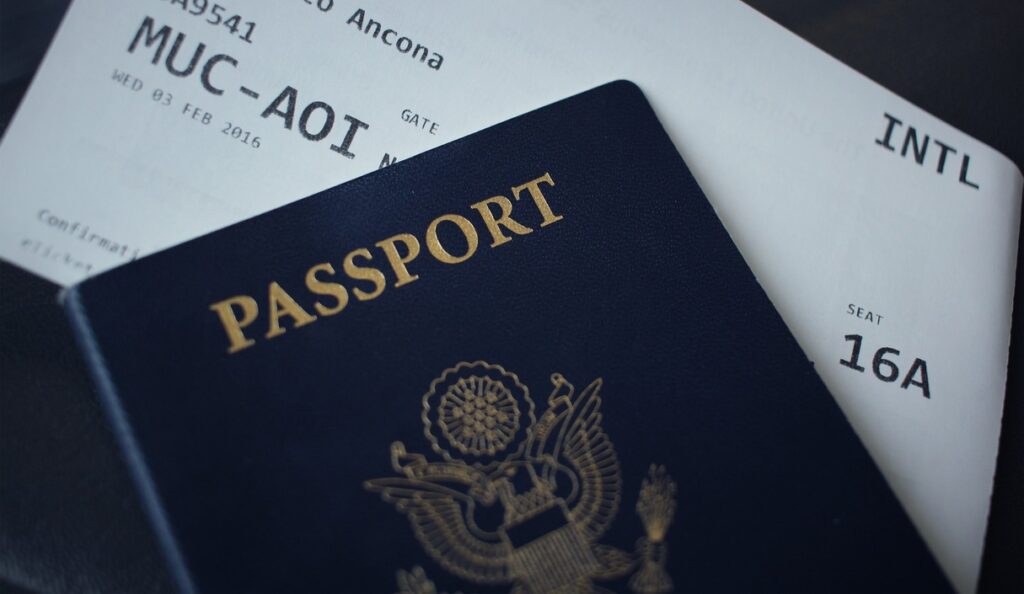 passport for international flight