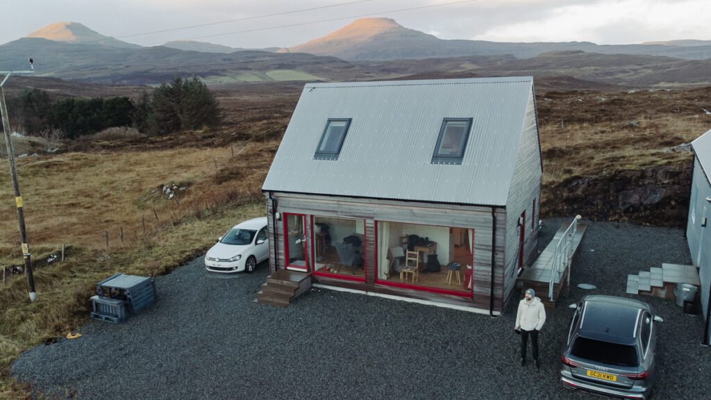 small airbnb on isle of skye in scotland