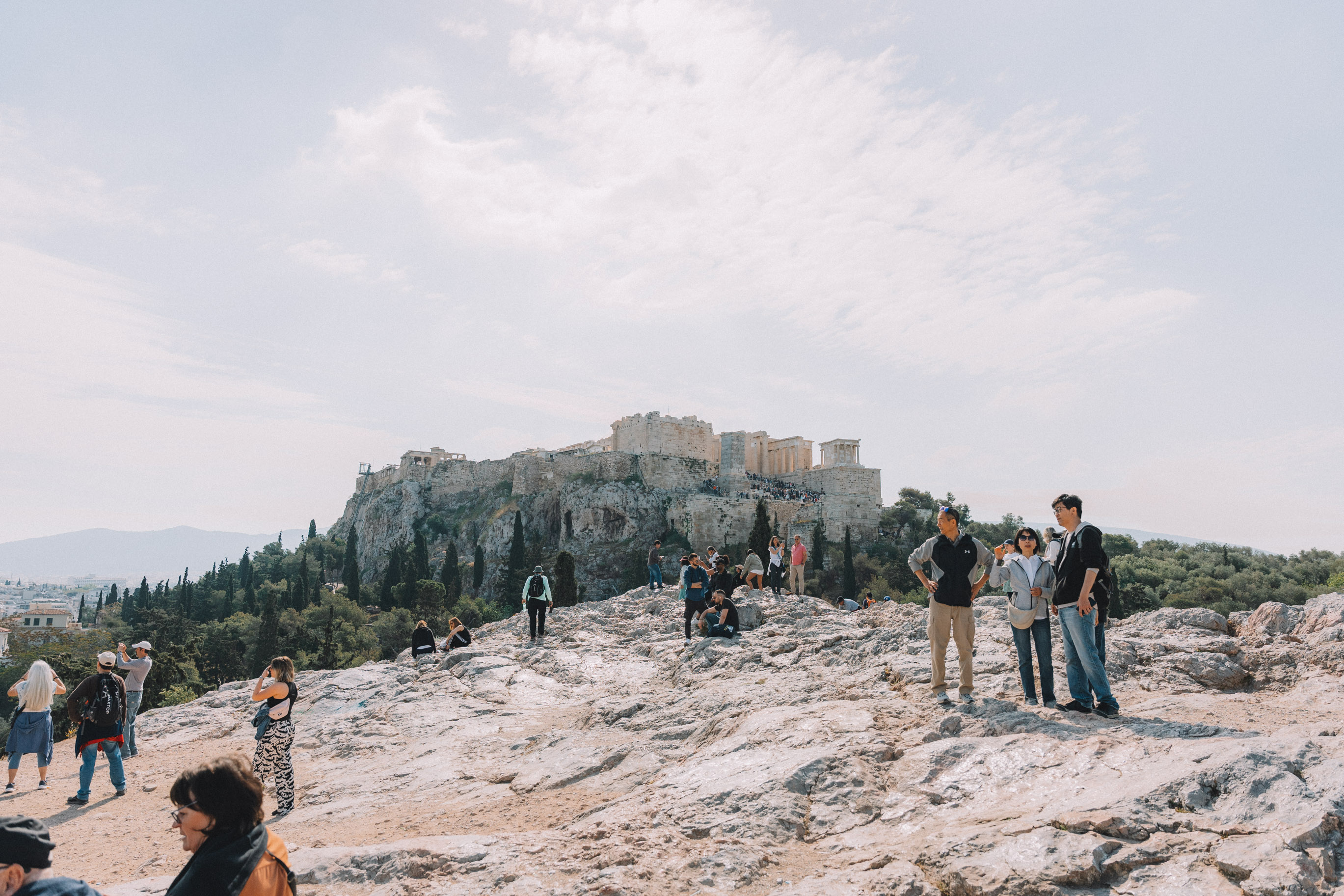 view of the acropolis in athens greece 2 week itinerary