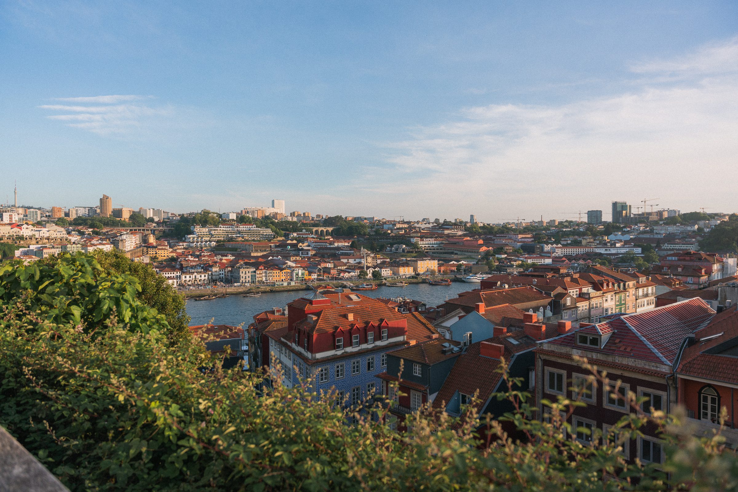 view of Porto skyline and Douro River 2 day Porto itinerary