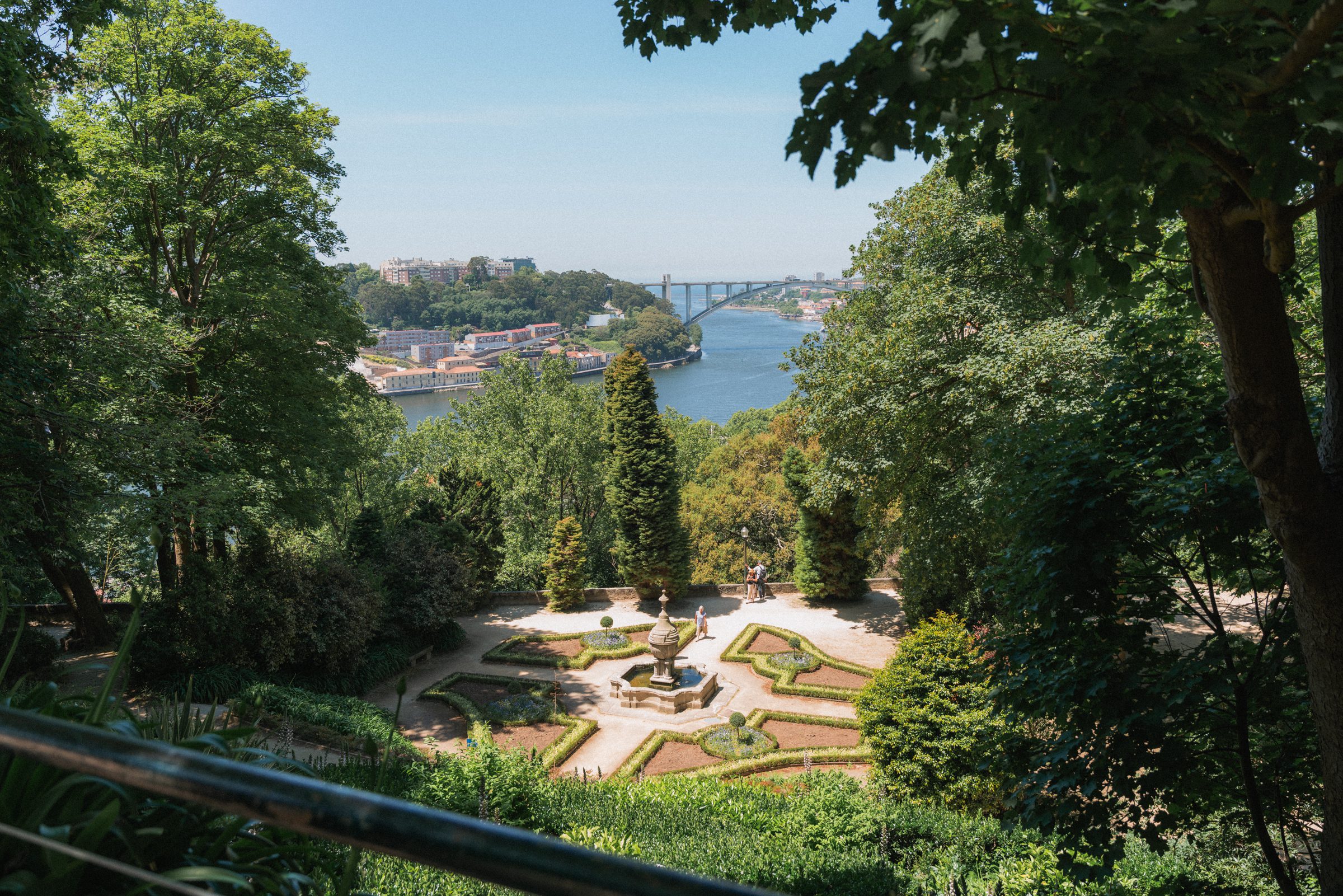 porto gardens overlooking douro river