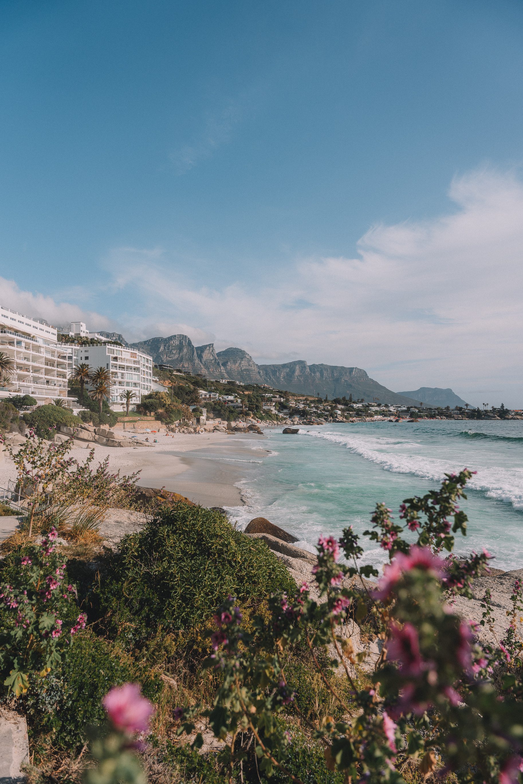Clifton Beach view of ocean and twelve apostles 10 day south africa itinerary