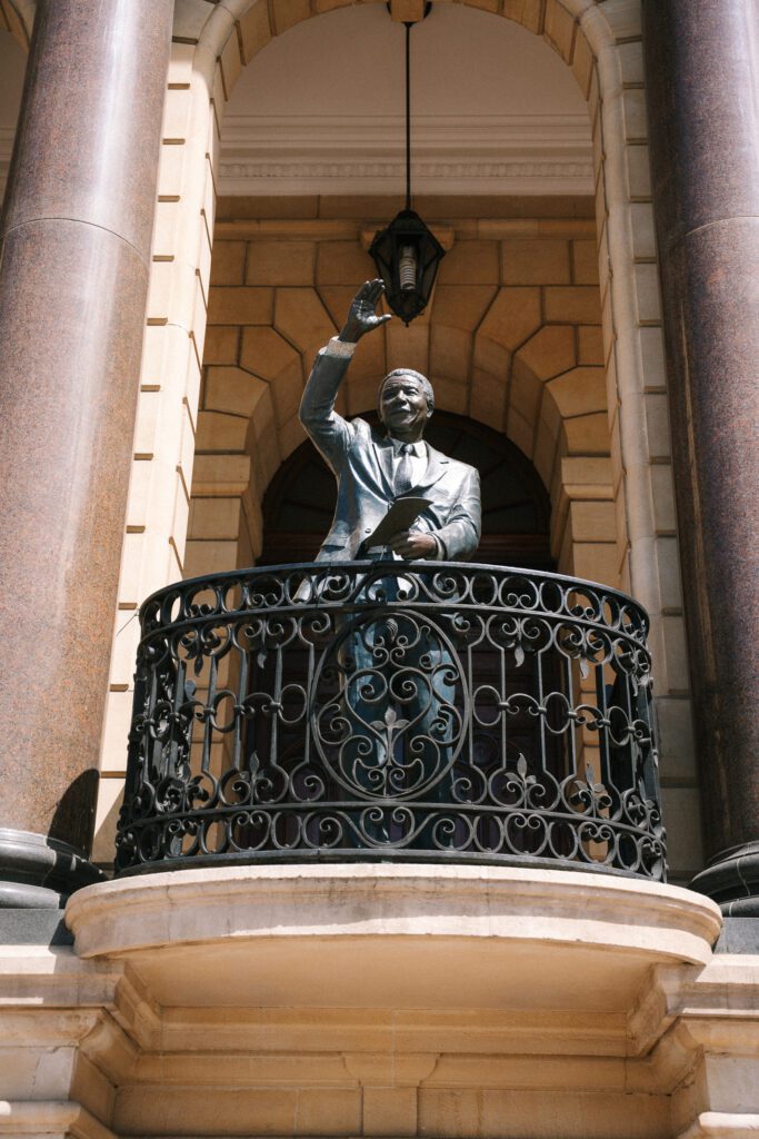 Nelson Mandela statue in Cape Town 10 day South Africa itinerary