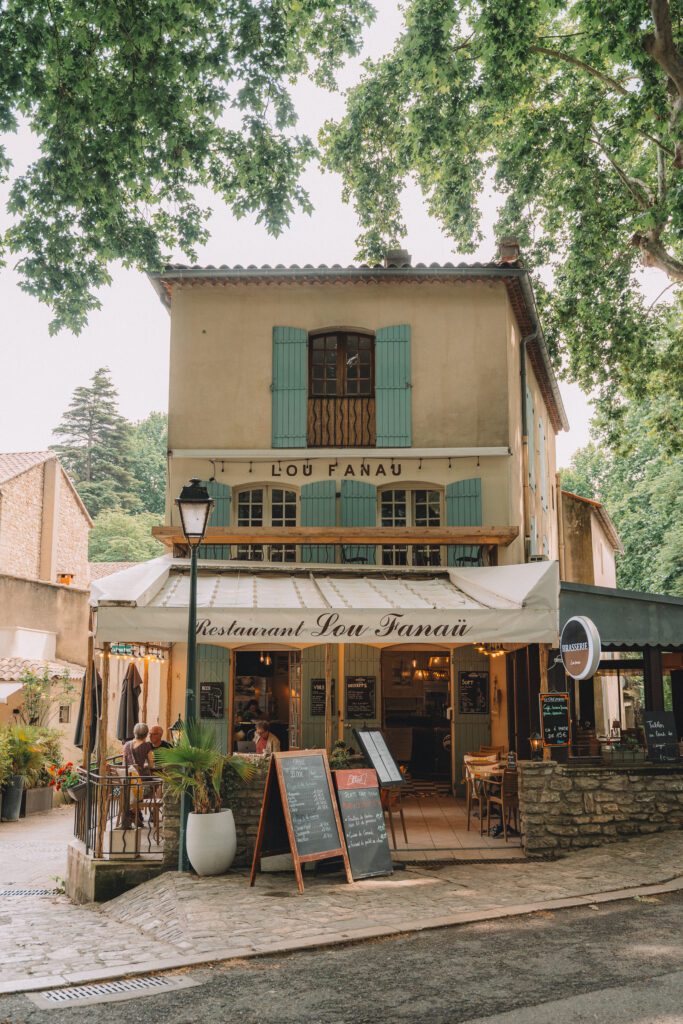 Lou Fanau Restaurant in Fontaine-de-Vaucluse, Provence, France 10 day South of France itinerary